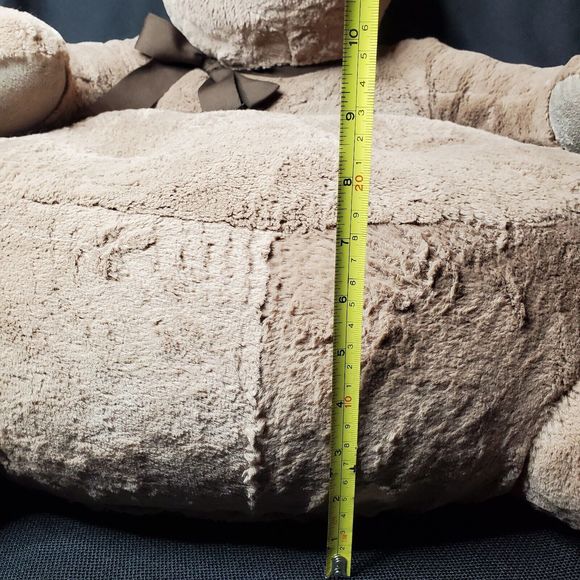 Pottery Barn Kids Bear Plush CRITTER CHAIR Brown Bow Photo Shoot Storytime 24x24 - Picture 12 of 15